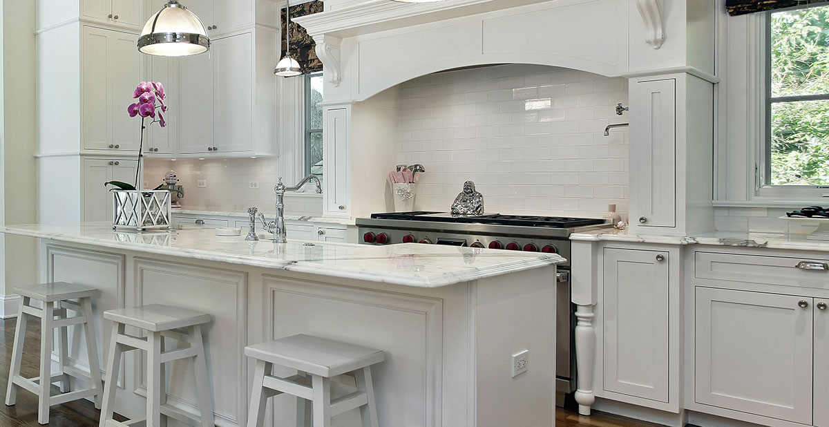 white kitchen countertop cabinets - All US Countertop, Granite Quartz Marble